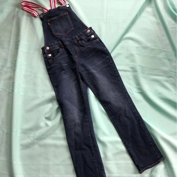 Host Pick! LEVI’S Denim Overalls with  Red and White Straps - Picture 6 of 13